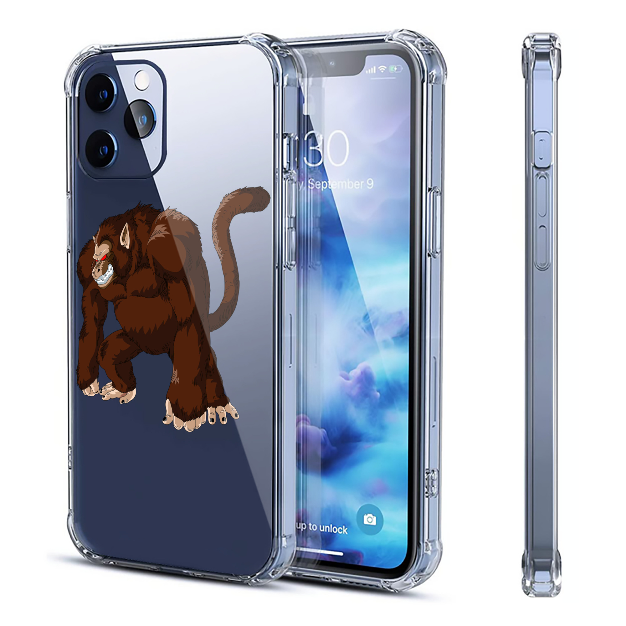 （画像用） ドラゴンボール DRAGON BALL 【iPhone 12シリーズ対応】透明スマホケース（クリアソフトケース）